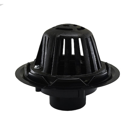 Jones Stephens 4in. ABS Roof Drain with Cast Iron Dome R18008